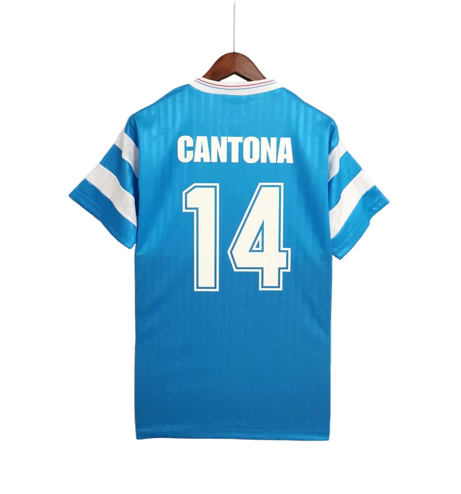 Maillot OM 1990 – Époque Cantona 🔵⚪