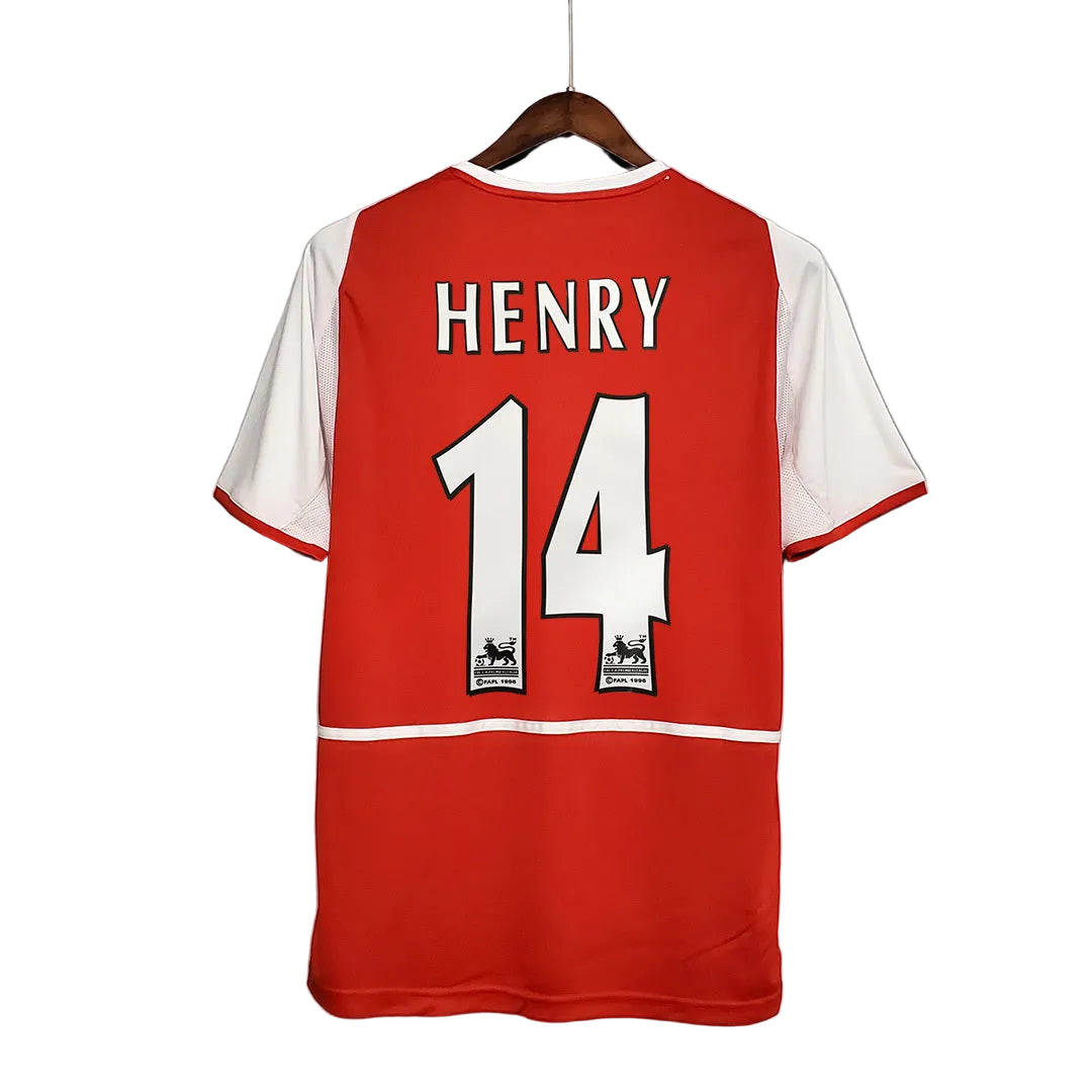 Maillot domicile Arsenal FC 2002-2003 – L’ère des Invincibles en préparation