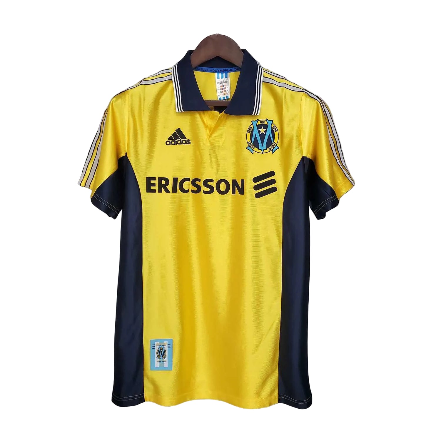 Olympique de Marseille 1998-1999 Auswärtstrikot – gelbe Version