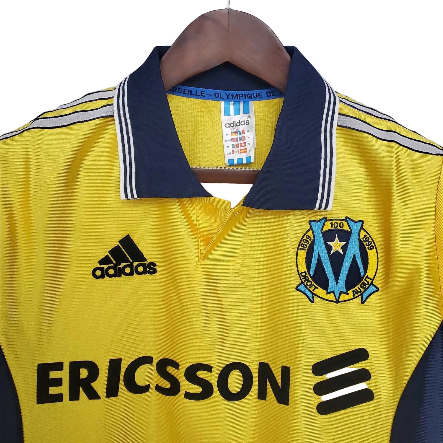 Maillot extérieur Olympique de Marseille 1998-1999 – Version jaune